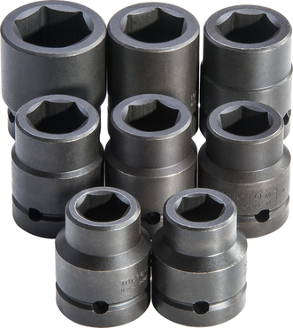 Proto® 1" Drive 8 Piece Impact Socket Set - 6 Point - Exact Tool & Supply