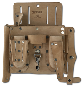 Proto® Leather Extra Capacity 14-Pocket Electrician's Pouch - Exact Tool & Supply