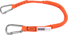 Proto® Elastic Lanyard With 2 Stainless Steel Carabiners - 25 lb. - Exact Tool & Supply