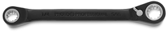 Proto® Black Chrome Double Box Reversible Ratcheting Wrench 1/4" x 5/16" - Spline - Exact Tool & Supply