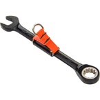 Proto® Tether-Ready Black Chrome Combination Reversible Ratcheting Wrench 3/8" - Spline - Exact Tool & Supply