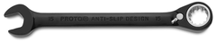 Proto® Black Chrome Combination Reversible Ratcheting Wrench 15 mm - Spline - Exact Tool & Supply