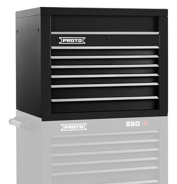 Proto® 550S 34" Top Chest - 6 Drawer, Dual Black - Exact Tool & Supply