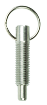 Pull Ring Retractable 1/4-20, Locking without Locking Element, Stainless Steel - Exact Tool & Supply
