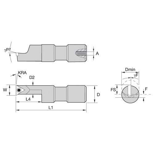 SSOI5001000250R WG STEEL BORING BAR STEPPED - Exact Tool & Supply