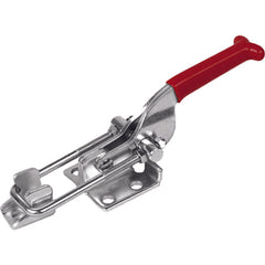700 lbs U-Hook Flanged Base Latch Clamp Stainless Steel - Exact Tool & Supply