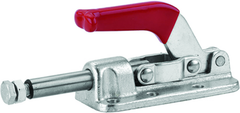 2500 lbs 3/8-16 Flanged Base Straight Line Clamp Metric Thread - Exact Tool & Supply