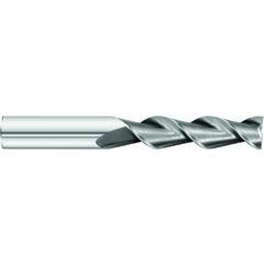 1 x 1 x 2-5/8 x 5 OAL Square 2 Flute Carbide End Mill for Aluminum - Round Shank- Uncoated - Exact Tool & Supply