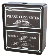 Series 1 Phase Converter - #1200B; 1/2 to 1HP - Exact Tool & Supply