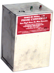 Heavy Duty Static Phase Converter - #3200; 3/4 to 1-1/2HP - Exact Tool & Supply
