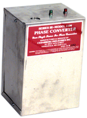 Heavy Duty Static Phase Converter - #3500; 7-1/2 to 10HP - Exact Tool & Supply