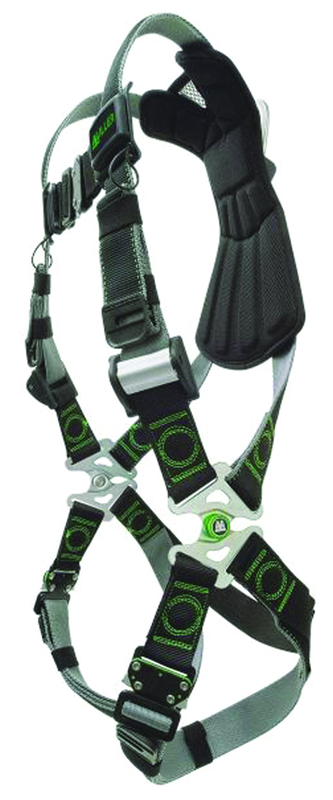 Miller Revolution Harness w/Dualtech Webbing; Quick Connect Chest & Leg Straps; Cam Buckles;ErgoArmor Back Shield & Stand Up Back D-Ring - Exact Tool & Supply