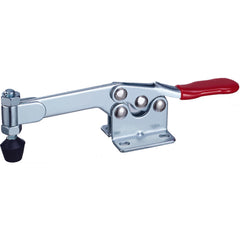 200 lbs Solid Bar Flanged Base Horizontal Hold-Down Clamp - Exact Tool & Supply