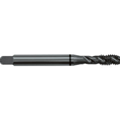 ‎1/4-20 H5 3 Flute Spiral Flute Semi-Bottoming Black Ring Tap-Steam Oxide - Exact Tool & Supply
