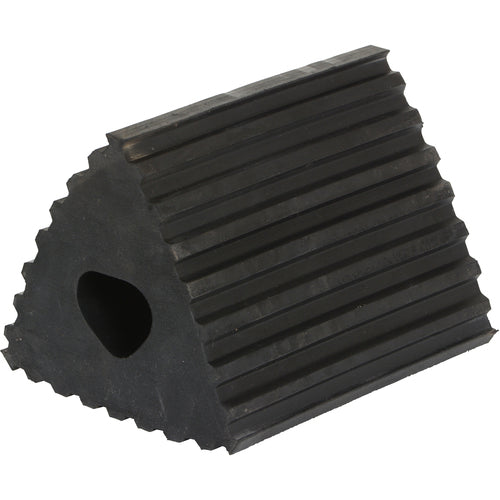 Rubber Wheel Chock 6.5 × 4.75 × 4.25 - Exact Tool & Supply