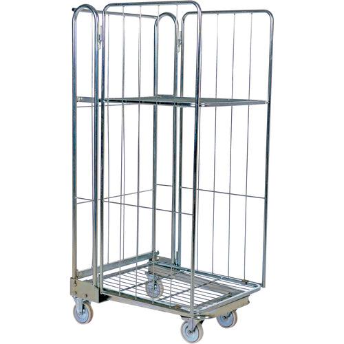 Galv Nestable Roller Container 27.5 × 68.3 - Exact Tool & Supply
