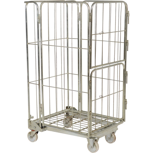 Galv Nestable Roller Container 26.375 × 59 - Exact Tool & Supply