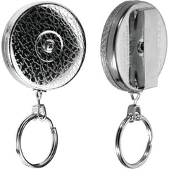 Model: 3-24″ Stainless Steel Chain Key Reel with Belt Loop - Split Ring Attachment - Exact Tool & Supply