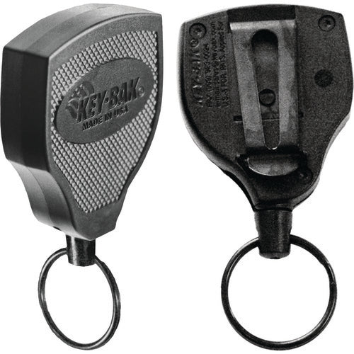 Model: S48K - Super 48″ Kevlar Cord Key Reel with Belt Clip - Kevlar Cord - Split Ring Attachment - Exact Tool & Supply