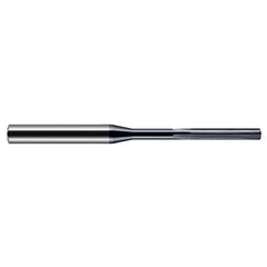 Miniature Reamers - 0.0500″ Reamer Diameter × 0.3750″ (3/8″) Margin Length Carbide Reamer, 4 Flutes, AlTiN Coated - Exact Tool & Supply