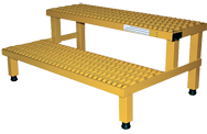 Work Mate Stand with Step - 36 x 23''; 500 lb Capacity - Exact Tool & Supply