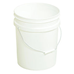Plastic Pail - Model PAIL54PWS - White - Can be used with liquids up to 190°F - Exact Tool & Supply