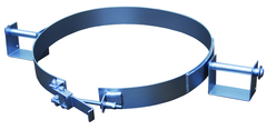 Galvanized Tilting Drum Ring - 30 Gallon - 1200 lbs Lifting Capacity - Exact Tool & Supply
