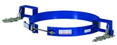 Blue Tilting Drum Ring - 55 Gallon - 1200 Lifting Capacity - Exact Tool & Supply