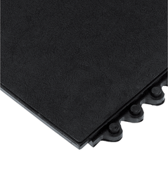 24 / Seven Floor Mat - 3' x 3' x 5/8" Thick (Black Solid All Purpose) - Exact Tool & Supply
