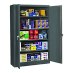 48"W x 24"D x 78"H Storage Cabinet w/400 Lb Capacity per Shelf for Lots of Heavy Duty Storage - Welded Set Up - Exact Tool & Supply