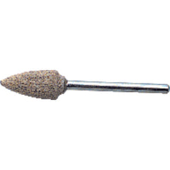 1/8″ × 1 1/2″ Shank-3/8″ × 3/4″ - B52 - Cotton Reinforced Aluminum Oxide Mounted Point - Exact Tool & Supply