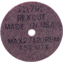 3″ × 1/8″ × 3/8″ - A36MTX - Aluminum Oxide Non-Reinforced Cut-Off Wheel - Exact Tool & Supply