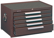 5-Drawer Mechanic's Chest w/ball bearing drawer slides - Model No.2805XB Brown 16.63H x 20D x 29''W - Exact Tool & Supply