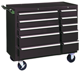 310X 10-Drawer Maintenance Cart - 35'' x 18'' x 39.38'' Brown - Exact Tool & Supply