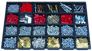 One-Piece ABS Drawer Divider Insert - 24 Compartments - For Use With Any 27" Roller Cabinet w/2" Drawers - Exact Tool & Supply