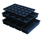 One-Piece ABS Drawer Divider Insert - 24 Compartments - For Use With Any 29" Roller Cabinet w/2" Drawers - Exact Tool & Supply