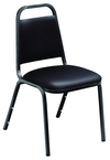 Standard Stack Chair -- 3/4" Square 19-Gauge Steel Tubing/Non-marring Plastic Glides - Exact Tool & Supply