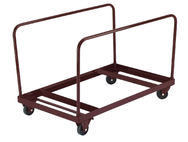 Folding Table Dolly - Vertical Holds 8 tables-1/8" Channel Steel Construction - Exact Tool & Supply
