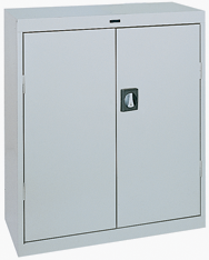 46 x 24 x 42" (Light Gray) - Counter Height Cabinet with Doors - Exact Tool & Supply