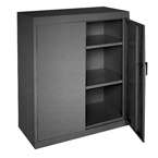 46 x 24 x 42" (Black) - Counter Height Cabinet with Doors - Exact Tool & Supply