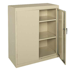 46 x 24 x 42'' (Sand, Gray, Charcoil, or Black (Please specify)) - Counter-High Storage Cabinet - Exact Tool & Supply