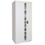 36 x 24 x 78" (Light Gray) - Transport Cabinet with Doors - Exact Tool & Supply