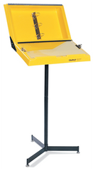 Yellow Information Workstand With Drop Pocket - Exact Tool & Supply