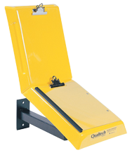 Yellow Wall Mount Data Control Workstand - Exact Tool & Supply
