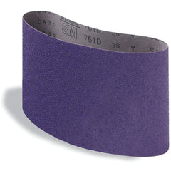 3M Cloth Belt 461F P120 XF-weight 4″ × 156″ Sine-lok 75 Degree Angle Precision Roll Grinding Single-flex - Exact Tool & Supply