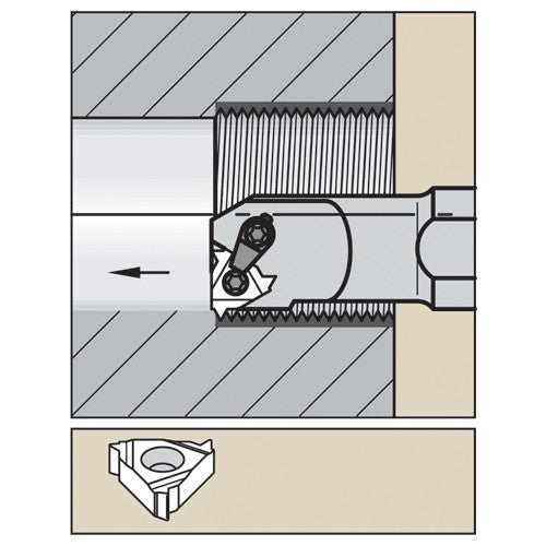 S1012LSER3 W LT BORING BAR - Exact Tool & Supply