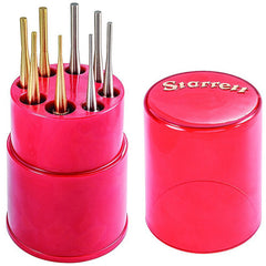 8 Piece S565WBS Steel & Brass Drill Pin Punch Set - Exact Tool & Supply