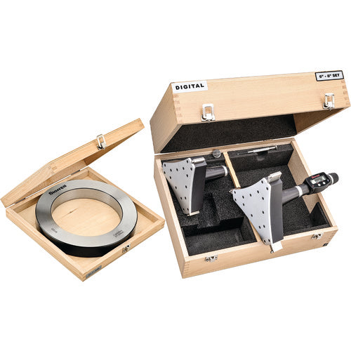 ‎Starrett S770BXTLZ Electronic Internal Micrometer Set, 3-Point Contact (6-8″ (150-200mm) Range) and built-in Bluetooth - Exact Tool & Supply