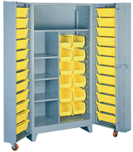 38 x 28 x 76'' (36 Bins Included) - Bin Storage Cabinet - Exact Tool & Supply