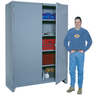 60 x 24 x 78'' (Dove Gray or Putty) - Full Height Wide Storage Cabinet - Exact Tool & Supply